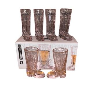 Home Essentials Pink Boot Shot Glass Set